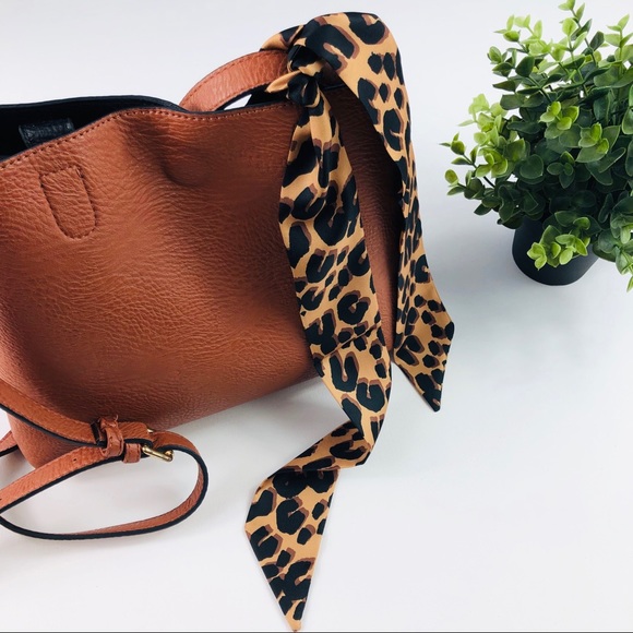 3/$15 Leopard Print Twilly Purse Head Neck Scarf - Picture 8 of 8